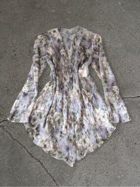 Vintage Sheer Floral Duster